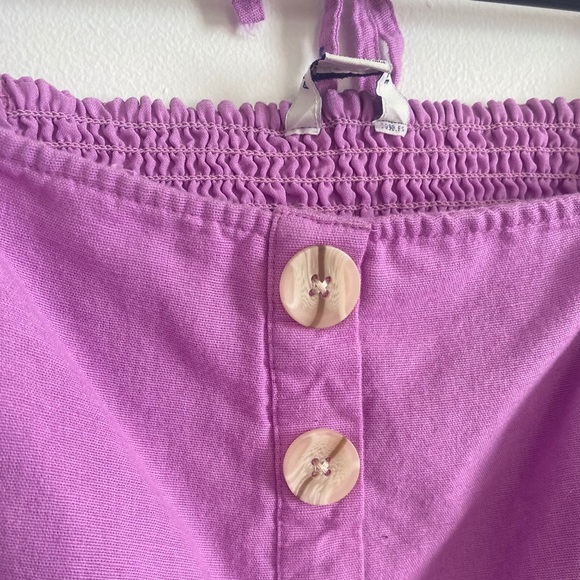 Lilac Puff Sleeve Crop Top - Picture 2 of 4